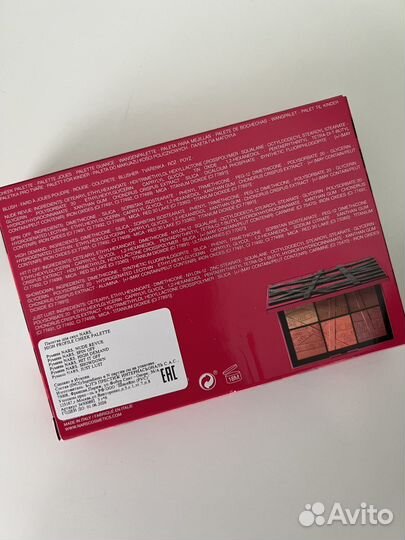 Палетки Nars тени, румяны