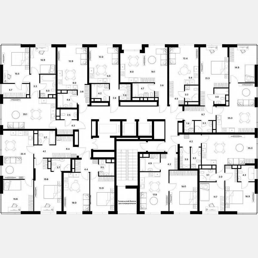 Квартира-студия, 25,5 м², 9/28 эт.