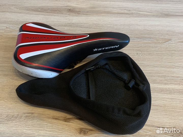 Седло для велосипеда stern плюс мягкая накладка