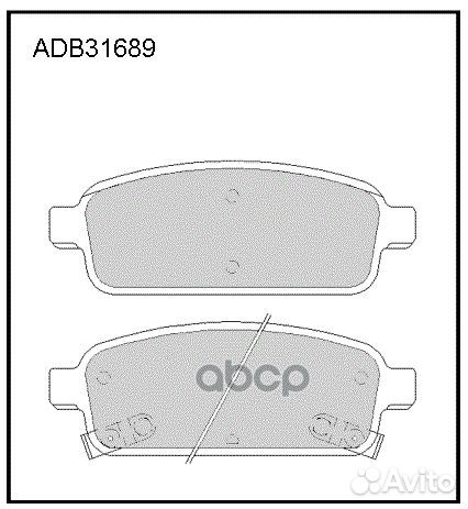 Колодки тормозные дисковые перед ADB31689 A