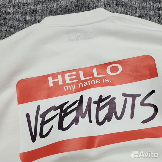 Свитшот белый Vetements