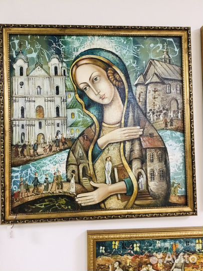 Три «глубокие» картины.Божья Мать.Феникс