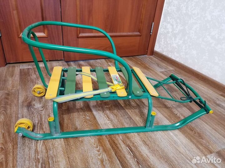 Санки детские с колесиками
