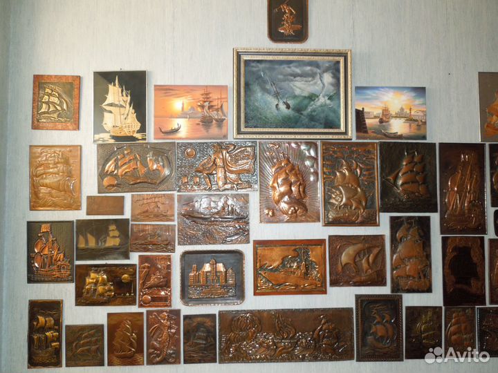 Картина медная чеканка