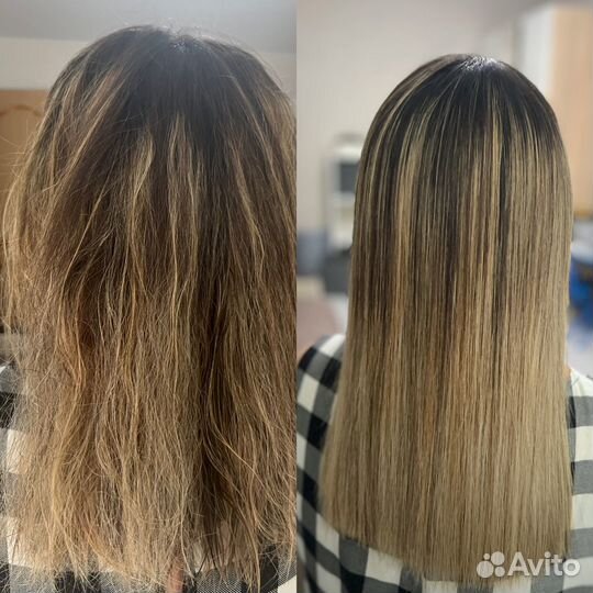 Кератиновое выпрямление волос/ботокс