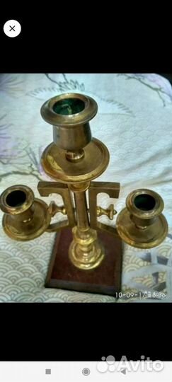 Подсвечник латунь бронза
