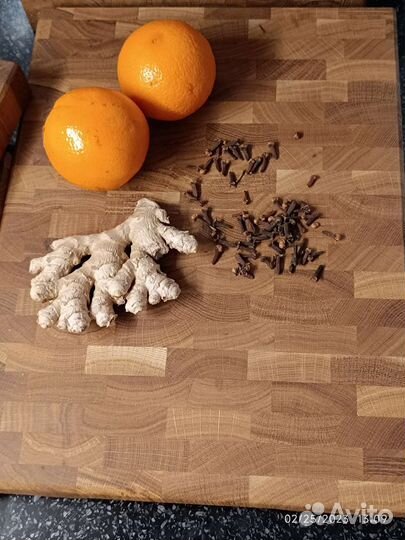 Торцевая разделочная доска из дуба