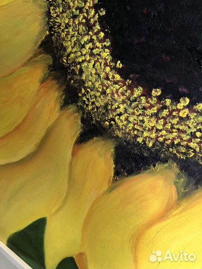 Картина маслом «Подсолнух»