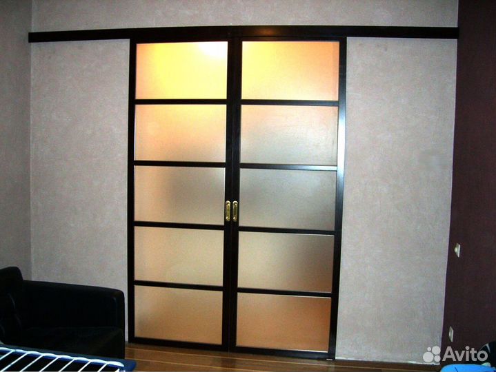 Стеклянная дверь для бани