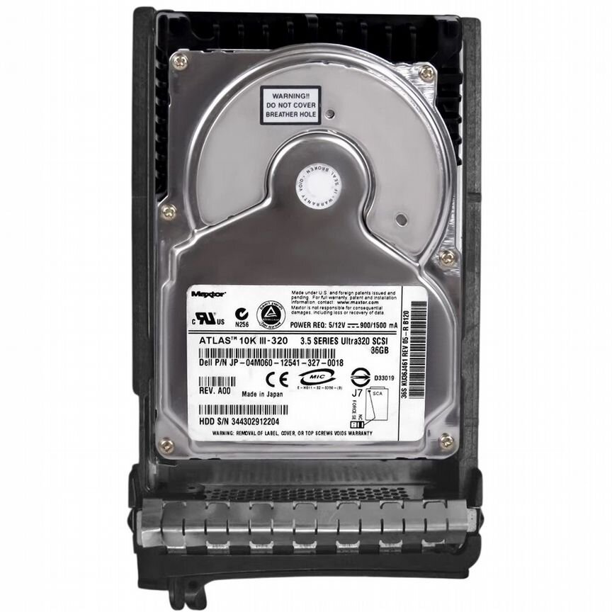 [4M060] Жесткий Диск Dell36gb U320scsi 3.5" Hdd