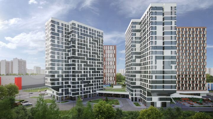 Апартаменты-студия, 20,5 м², 20/21 эт.