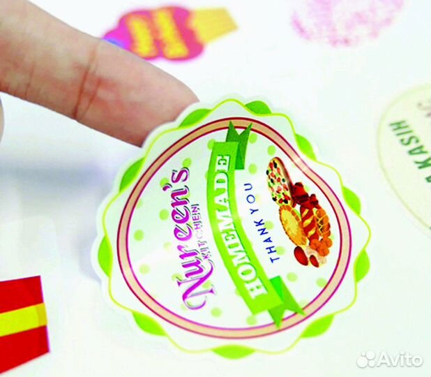 Наклейки, этикетки, стикеры от 2см