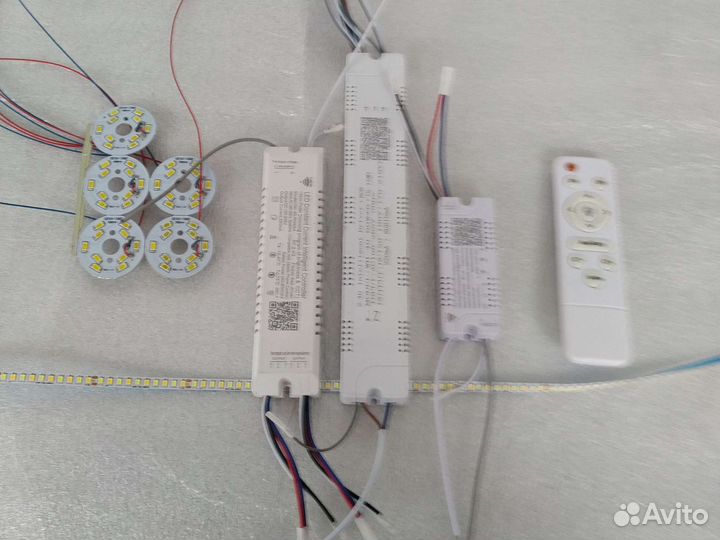 Ремонт светодиодных люстр, установка люстр