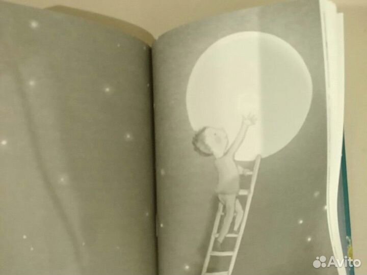 Детская книга мальчик залез в луну Самокат