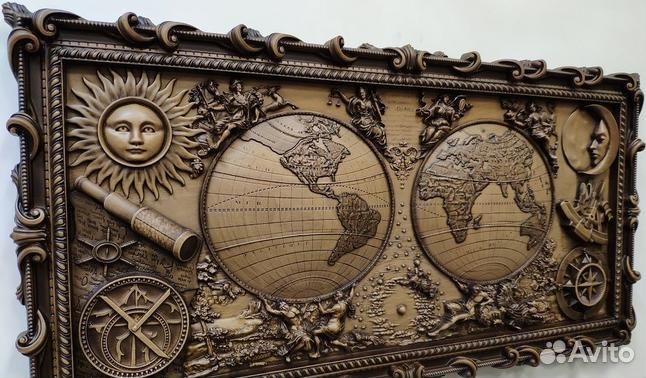 Резное панно.дуб