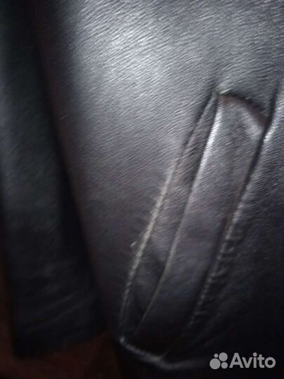 Кожаный пиджак мужской