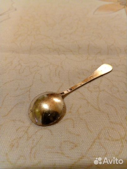 Ложка для солонки, серебро СССР
