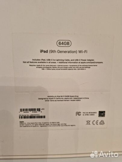 Apple iPad 10.2 2021 64gb wi fi