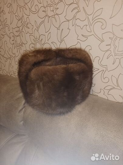 Норковая шапка мужская новая