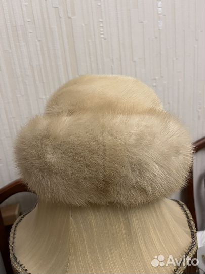 Шапка зимняя норковая женская