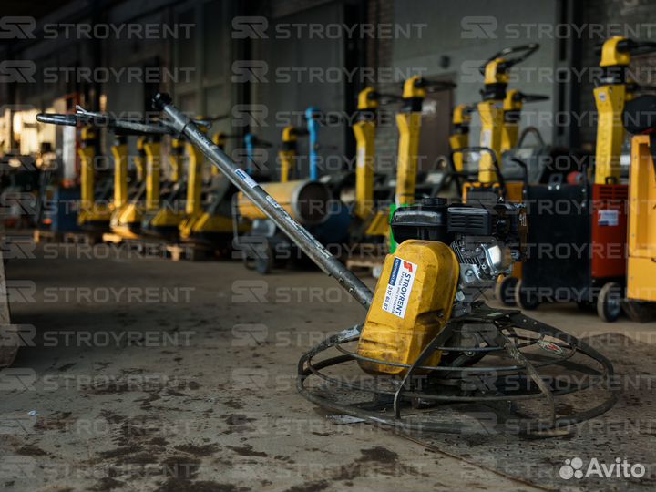 Бензиновая затирочная машина по бетону, 915 мм