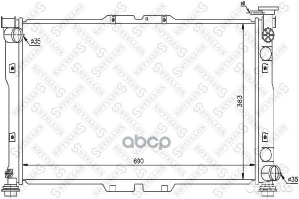 10-26473-SX радиатор системы охлаждения МКПП K