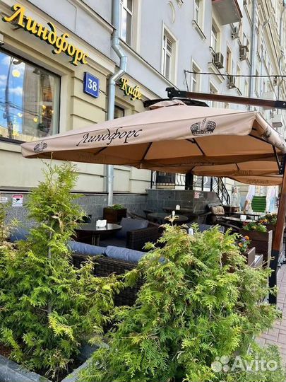 Зонты для летнего кафе. Зонт пляжный. Уличный зонт