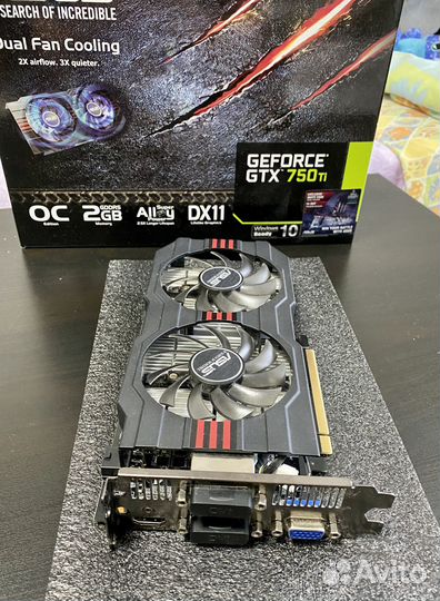 Видеокарта asus Geforce GTX750Ti 2Gb