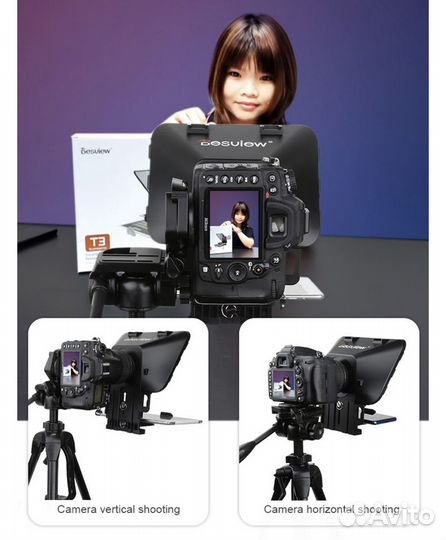 Телесуфлёр BestView для камеры (моб/планшет)