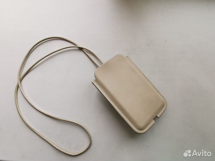 Кожанный чехол для телефона Massimo dutti