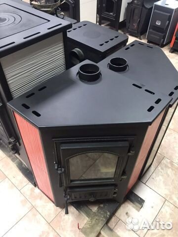 Печь-Камин везувий пк-01 (220) угловой красн.9 кВт