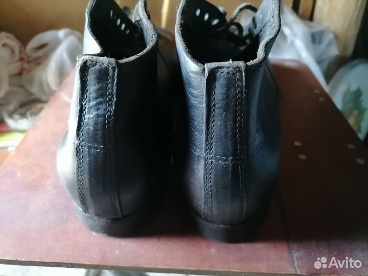 Кирзовые лыжные ботинки СССР. Размер 44