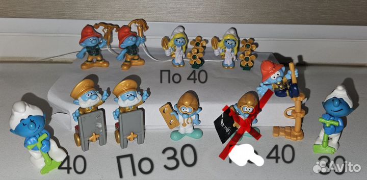 Фигурки игрушки киндер 90-х годов и далее