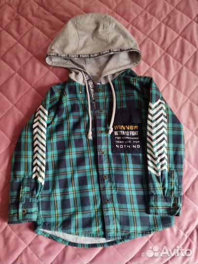 Рубашка-ветровка 95-110 см