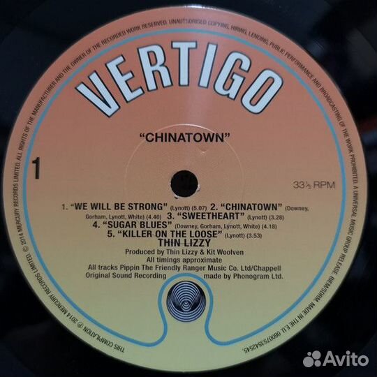 LP Thin Lizzy Chinatown