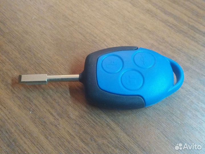 Ключ зажигания Ford transit синий