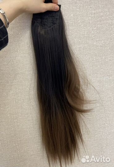 Накладной хвост 60 см омбре