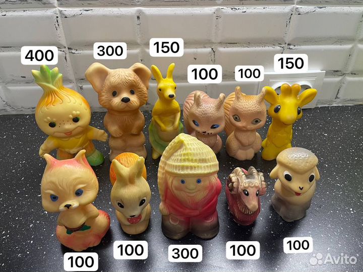 Резиновые игрушки СССР