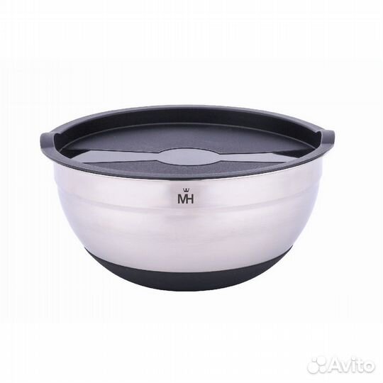 Миска из нержавейки с крышкой