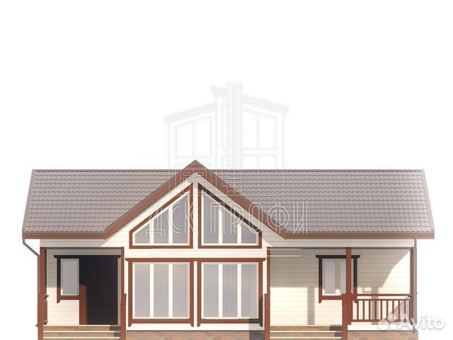 Каркасный дом под ключ 83м2 с террасой