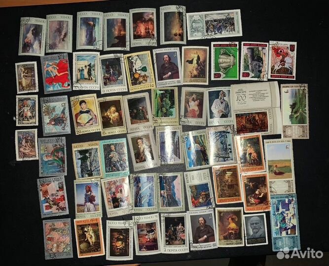 Почтовые марки СССР по теме Искусство и Живопись