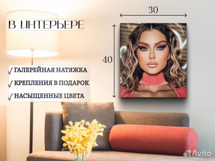 Портрет на холсте