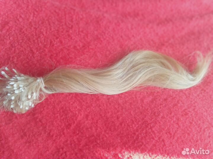 Волосы для наращивания блонд бу