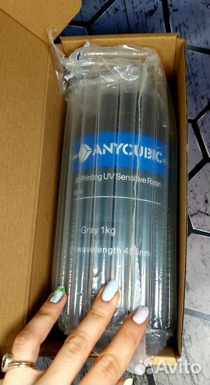 Фотополмерная смола Anycubic 1000 г Серый/Бежевый