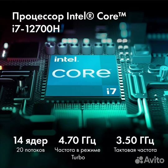 Ноутбук gmng Rush i7/32Gb/SSD1Tb/ RTX 3060 Новый