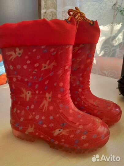 Детские резиновые сапоги