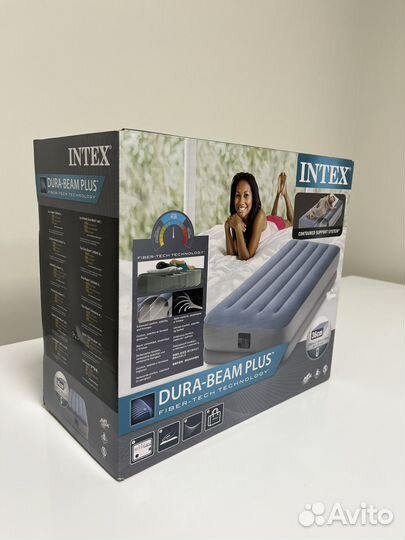 Надувной матрас intex. Новый. В упаковке