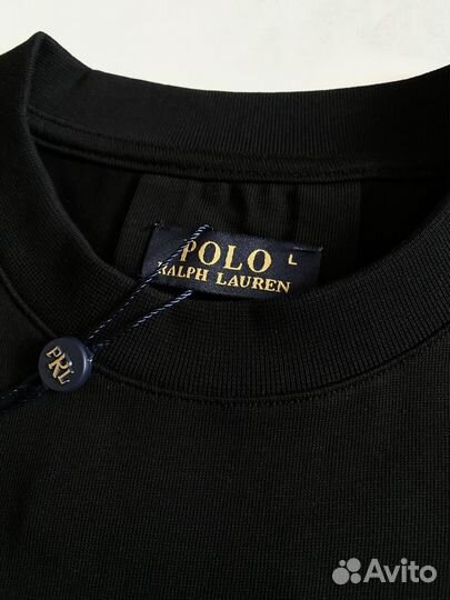 Футболка Polo Ralph Lauren черная с вышивкой