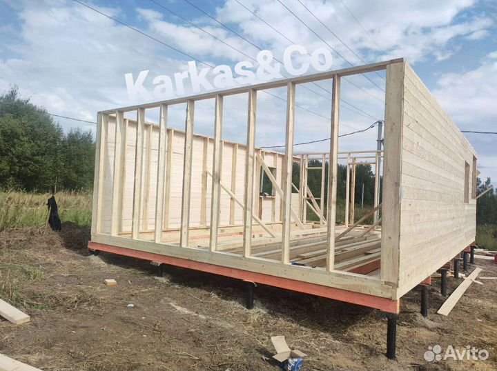 Каркасный дачный домик