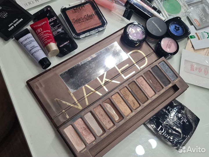 Набор косметики пакетом,палитра теней urban decay
